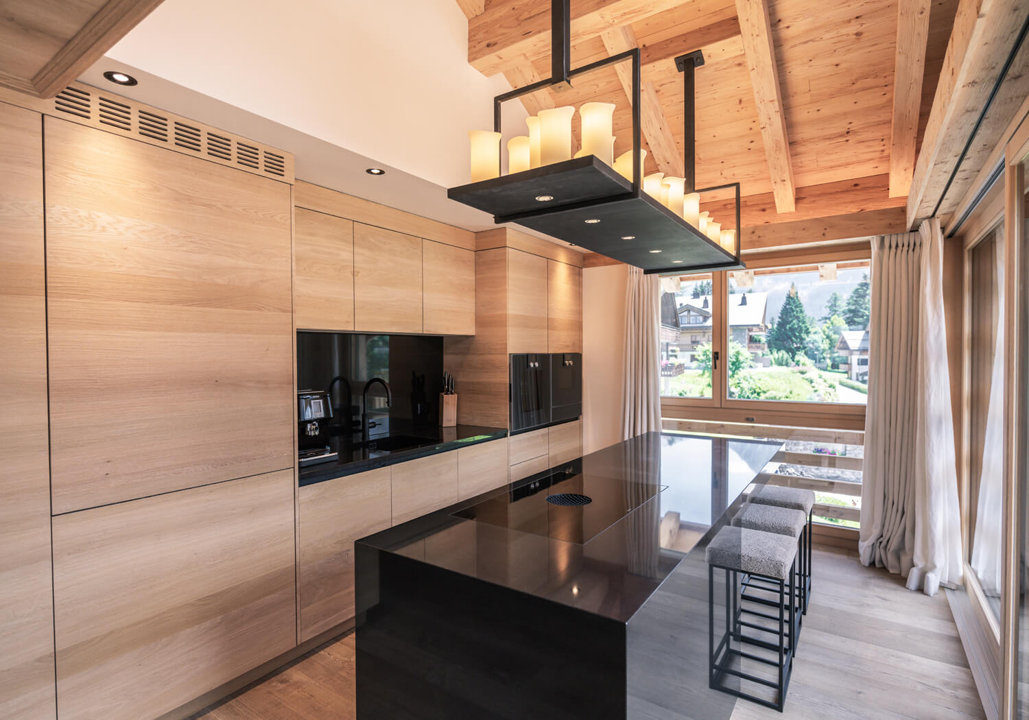 Moderne Ferienwohnung in den Bergen - Bärtsch Architektur, Baumanagement, Innenarchitektur, Innenausbau - Klosters (Graubünden) Zürich
