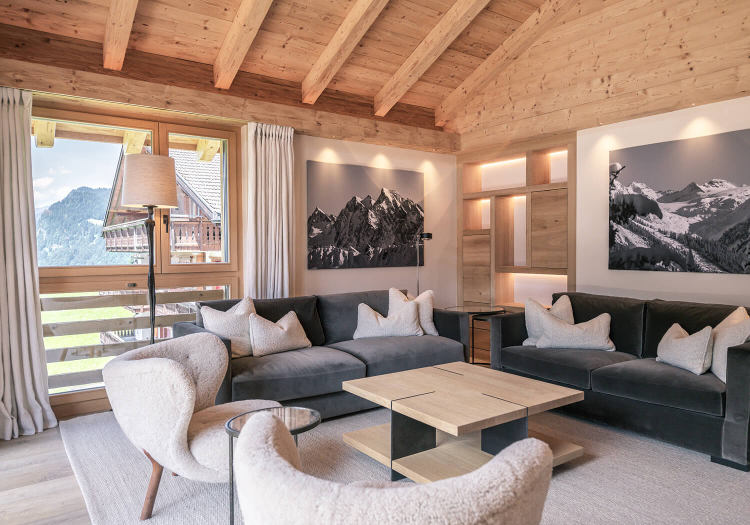 Moderne Ferienwohnung in den Bergen - Bärtsch Architektur, Baumanagement, Innenarchitektur, Innenausbau - Klosters (Graubünden) Zürich
