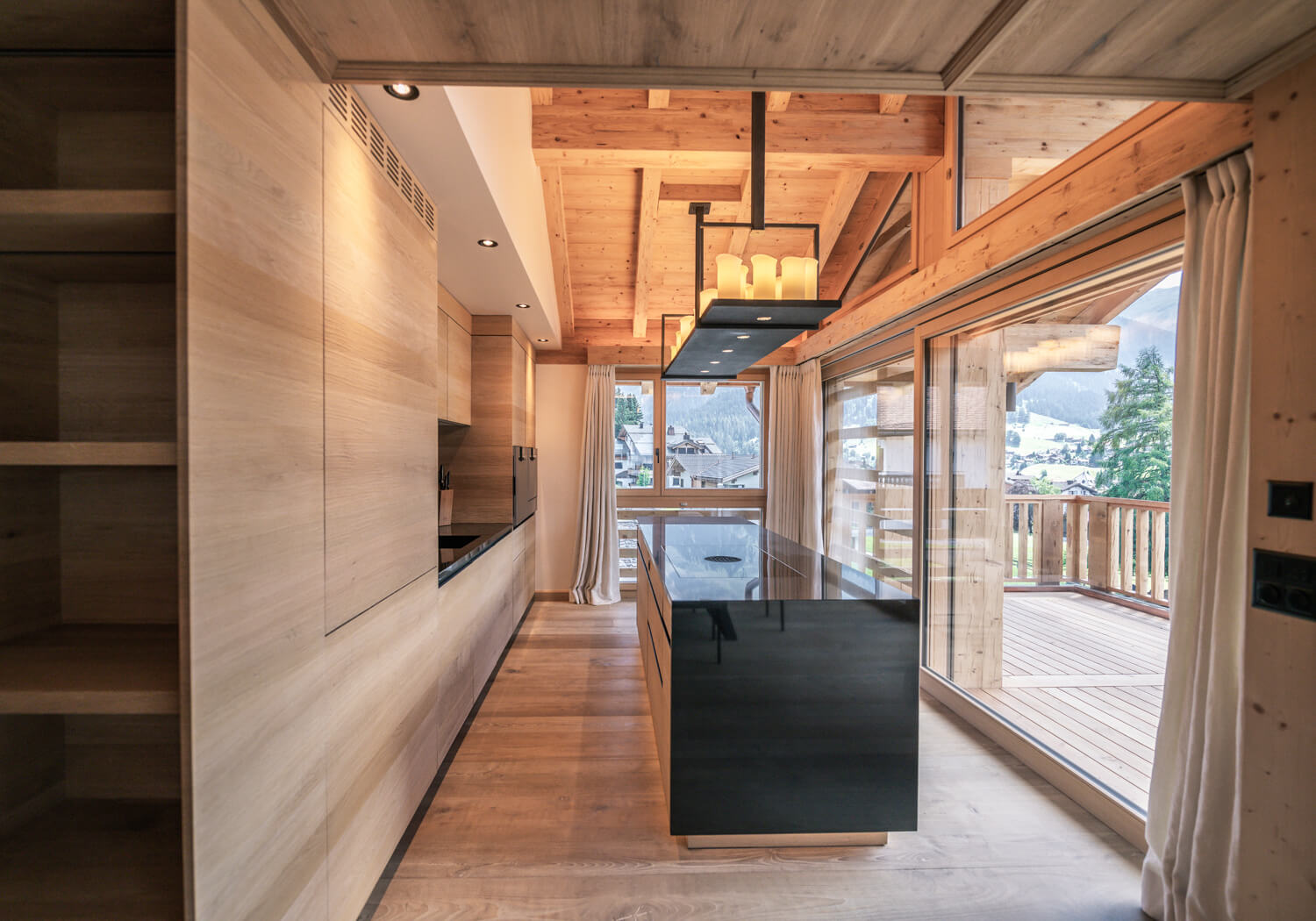 Moderne Ferienwohnung in den Bergen - Bärtsch Architektur, Baumanagement, Innenarchitektur, Innenausbau - Klosters (Graubünden) Zürich