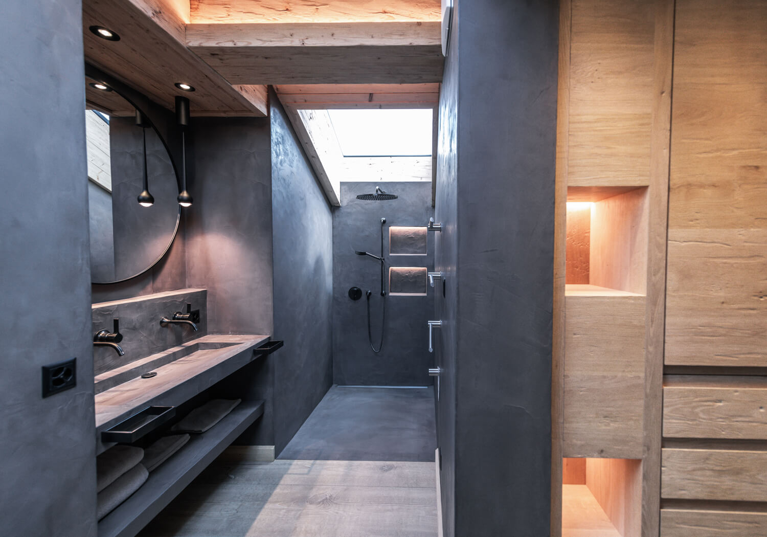 Moderne Ferienwohnung in den Bergen - Bärtsch Architektur, Baumanagement, Innenarchitektur, Innenausbau - Klosters (Graubünden) Zürich