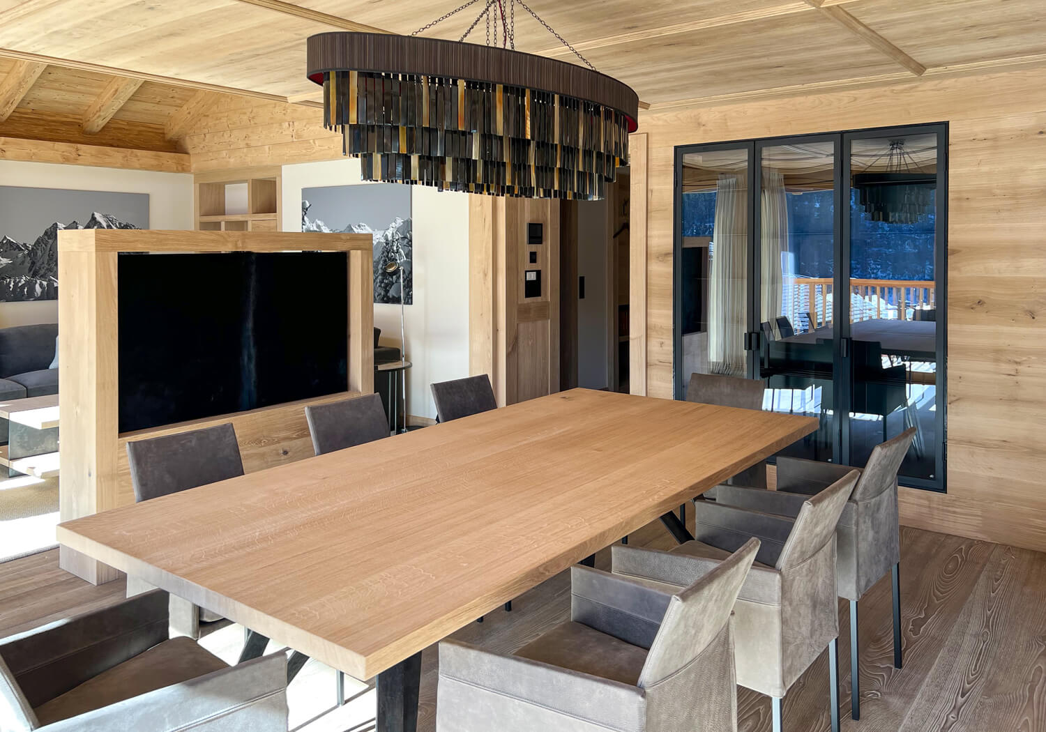 Moderne Ferienwohnung in den Bergen - Bärtsch Architektur, Baumanagement, Innenarchitektur, Innenausbau - Klosters (Graubünden) Zürich