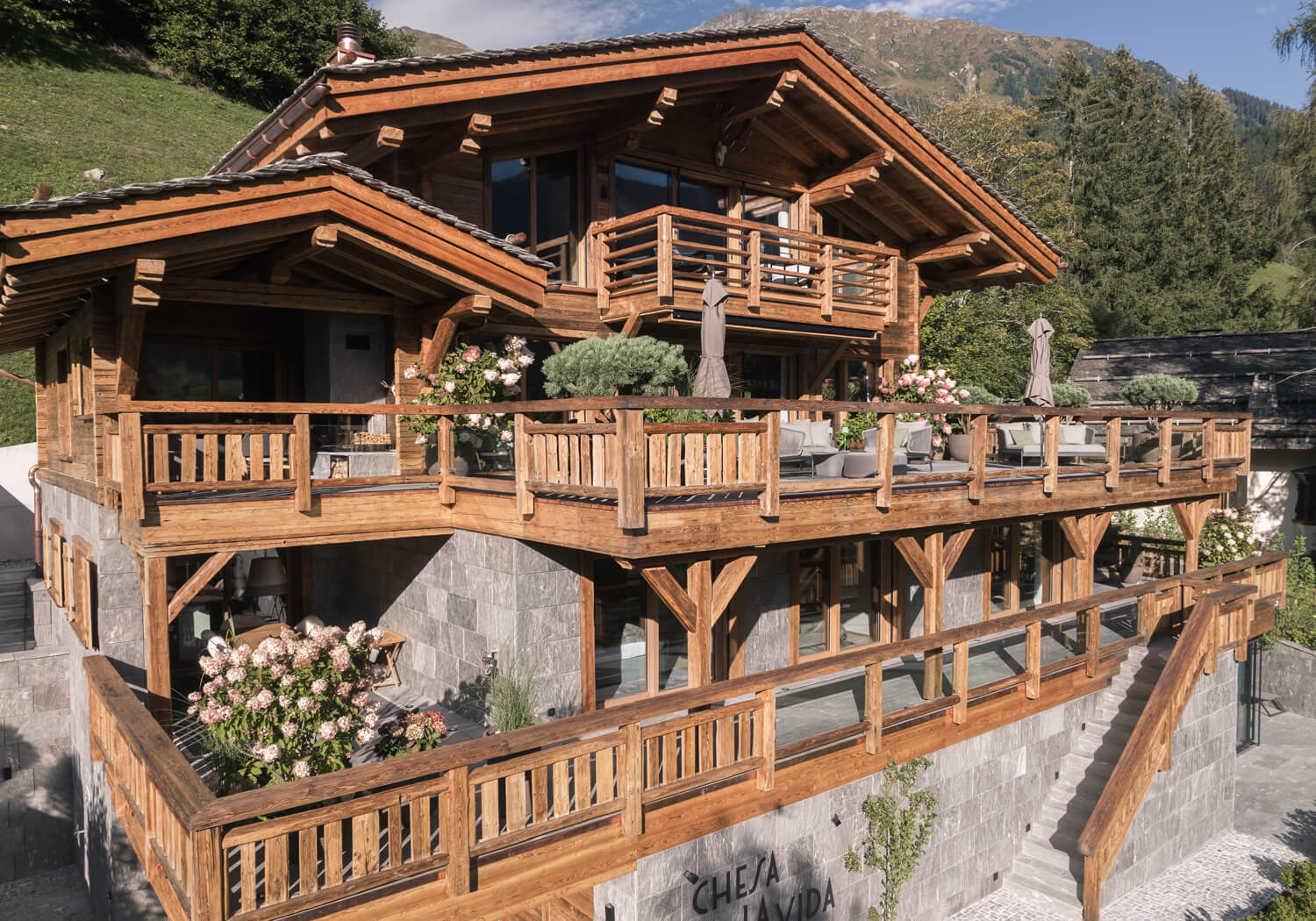 Stilvolles Chalet in den Bergen - Bärtsch Architektur, Baumanagement, Innenarchitektur, Innenausbau - Klosters (Graubünden) Zürich