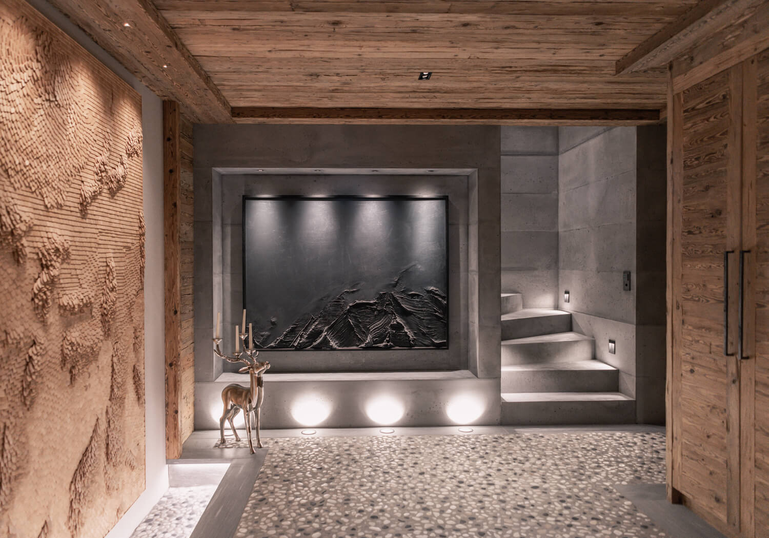 Stilvolles Chalet in den Bergen - Bärtsch Architektur, Baumanagement, Innenarchitektur, Innenausbau - Klosters (Graubünden) Zürich