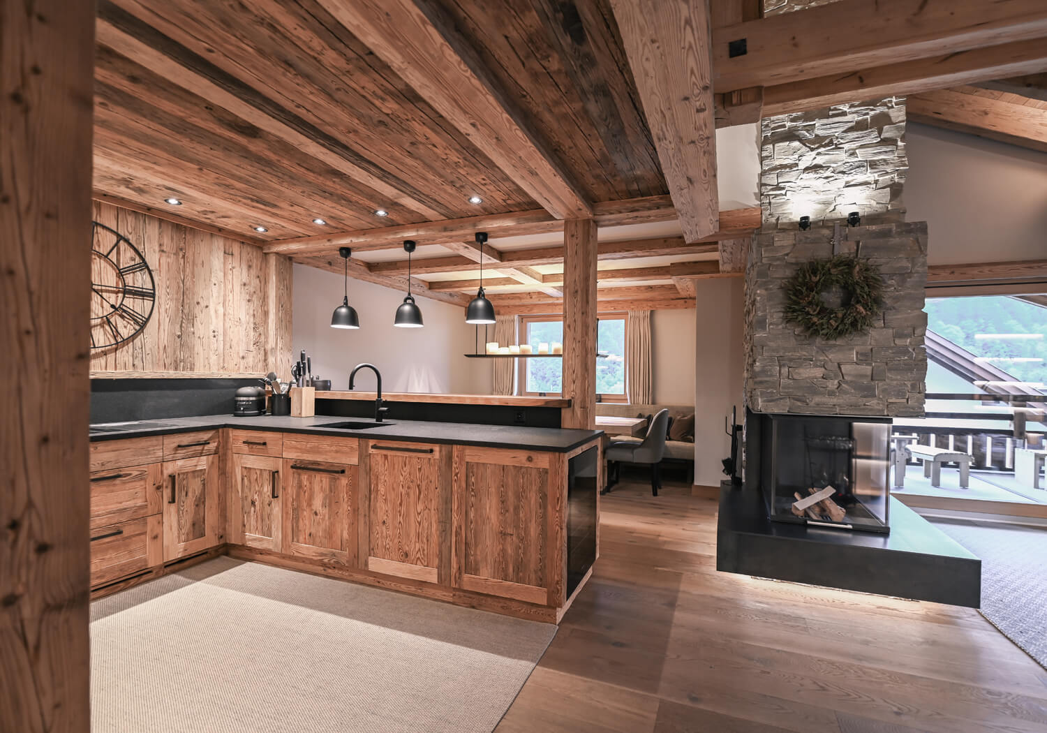 Umbau Privatwohnung in den Bergen - Bärtsch Architektur, Baumanagement, Innenarchitektur, Innenausbau - Klosters (Graubünden) Zürich