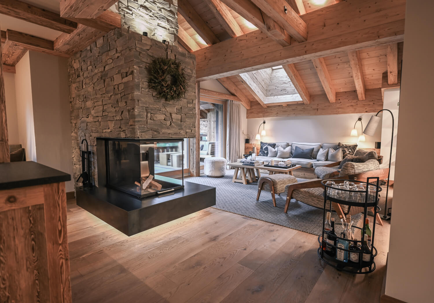 Umbau Privatwohnung in den Bergen - Bärtsch Architektur, Baumanagement, Innenarchitektur, Innenausbau - Klosters (Graubünden) Zürich