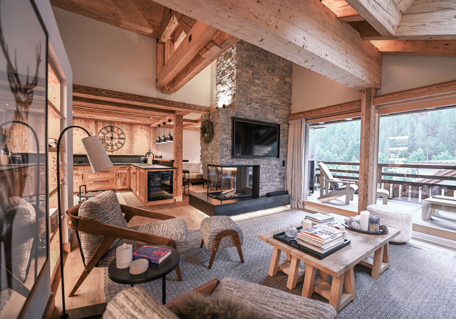 Umbau Privatwohnung in den Bergen - Bärtsch Architektur, Baumanagement, Innenarchitektur, Innenausbau - Klosters (Graubünden) Zürich