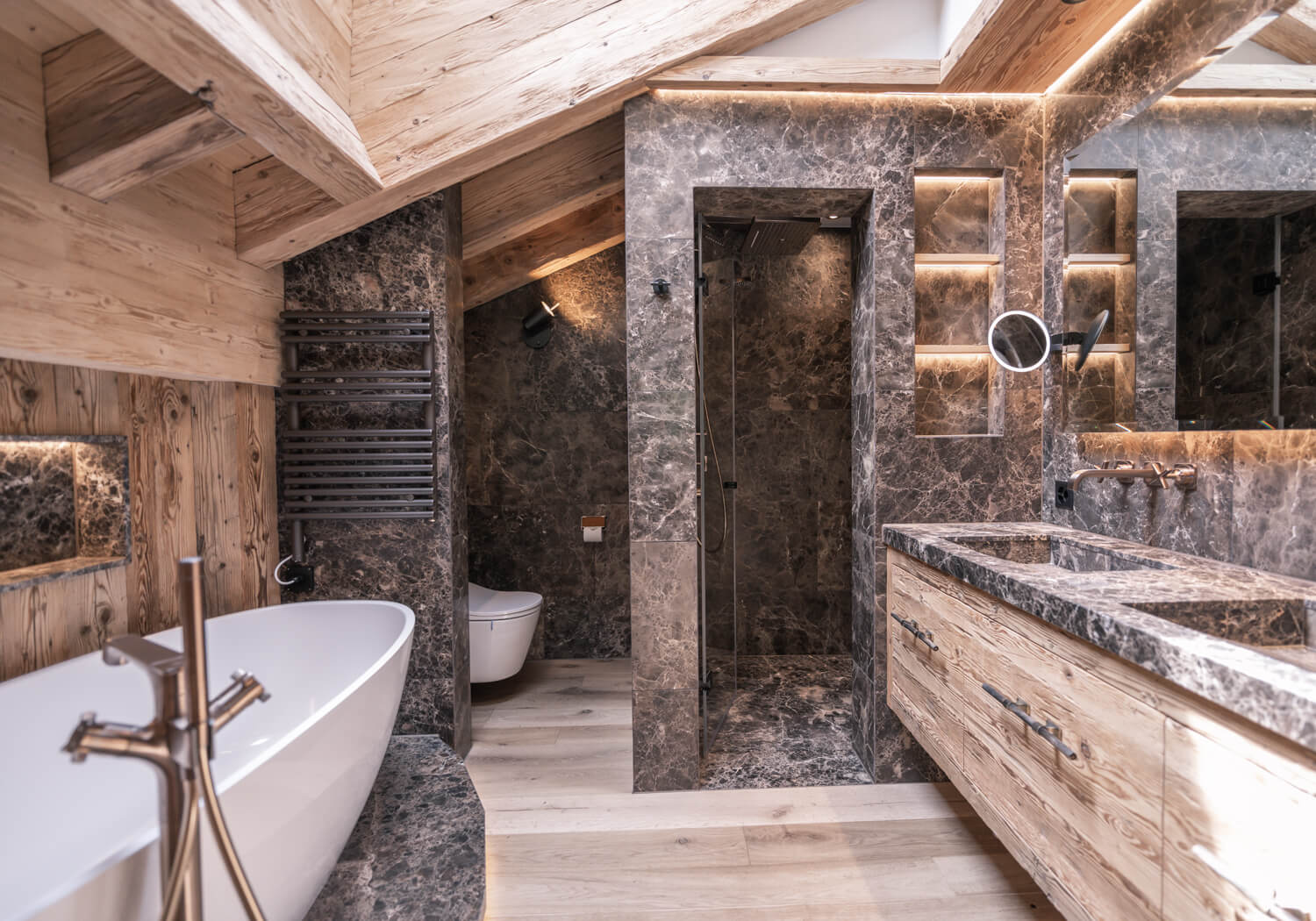 Umbau Privatwohnung in den Bergen - Bärtsch Architektur, Baumanagement, Innenarchitektur, Innenausbau - Klosters (Graubünden) Zürich